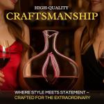 Blush Pink Venus Glass Carafe Decanter