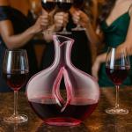 Blush Pink Venus Glass Carafe Decanter