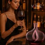 Blush Pink Venus Glass Carafe Decanter