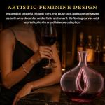 Blush Pink Venus Glass Carafe Decanter