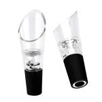 Black Wine Aerator Pourer Set - 4 Pieces