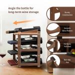 16-Bottle Countertop Wine Rack for Space-Saving Storage