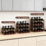 16-Bottle Countertop Wine Rack for Space-Saving Storage