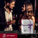 Hand-Blown Crystal Wine Decanter with Aerator