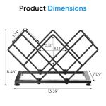 POKIPO Metal Wine Rack – Holds 7 Bottles