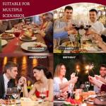 Hand-Blown Crystal Wine Decanter with Aerator