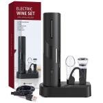 Electric Rechargeable Wine Opener with Foil Cutter