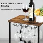 Rustic Freestanding Wine Rack with Storage