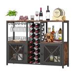 Homeiju Mini Bar Cabinet for Wine and Liquor
