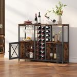 Homeiju Mini Bar Cabinet for Wine and Liquor