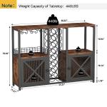 Homeiju Mini Bar Cabinet for Wine and Liquor