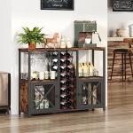 Homeiju Mini Bar Cabinet for Wine and Liquor