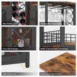 Homeiju Mini Bar Cabinet for Wine and Liquor