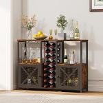 Homeiju Mini Bar Cabinet for Wine and Liquor