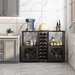Homeiju Mini Bar Cabinet for Wine and Liquor