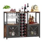 Homeiju Mini Bar Cabinet for Wine and Liquor