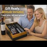 Electric Wine Opener Gift Set with Glass