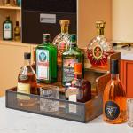 3-Tier Wooden Liquor Bottle Display Shelf