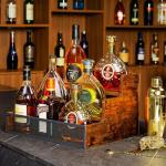 3-Tier Wooden Liquor Bottle Display Shelf