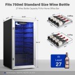 Yeego 27-Bottle Wine Cooler Refrigerator