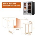 Ca'Lefort 24" Dual Zone Wine Cooler Fridge
