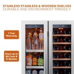 Ca'Lefort 24" Dual Zone Wine Cooler Fridge