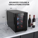 6-Bottle Mini Freestanding Wine Cooler