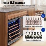 Yeego 24” Wine Cooler for 52 Bottles