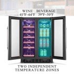 23-Inch Dual Zone Wine and Beverage Cooler