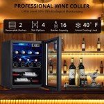 Freestanding Wine Cooler with Triple Pane Glass