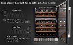 Ca'Lefort 24" Built-in Wine Cooler for 46 Bottles