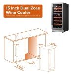 Ca'Lefort 15" Dual Zone Wine Cooler