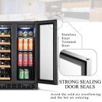 23-Inch Dual Zone Wine and Beverage Cooler