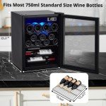 Freestanding Wine Cooler with Triple Pane Glass