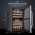 Ivation 43-Bottle Dual Zone Wine Cooler