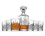 Dublin Crystal Whiskey Decanter and Glass Set