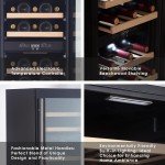 Dual Zone Wine Cooler with Electronic Control