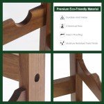 7-Tier Wooden Wine Rack for 28 Bottles
