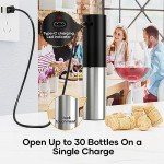 Rechargeable Electric Wine Opener with Foil Cutter