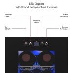 6-Bottle Mini Wine Cooler with Rack and Control