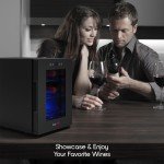 6-Bottle Mini Wine Cooler with Rack and Control