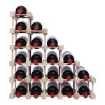 Stackable Wood Wine Rack for 20 Bottles