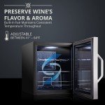 Ivation 12-Bottle Stainless Steel Wine Cooler
