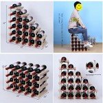 Stackable Wood Wine Rack for 20 Bottles