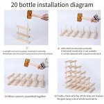 Stackable Wood Wine Rack for 20 Bottles