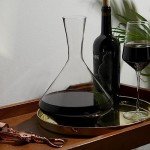 Viski Angled Glass Wine Decanter, 60oz