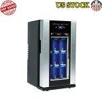 Retro Beverage Fridge for Wine and Cans