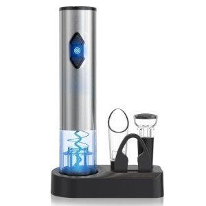 Electric Wine Opener Set with Foil Cutter & Aerator