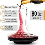 XL Hand Blown Wine Decanter with Accessories