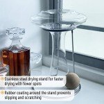 XL Hand Blown Wine Decanter with Accessories